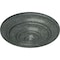 Ekena Millwork Classic Ceiling Medallion (Fits Canopies up to 4 1/8"), 13 1/4"OD x 1/2"P, Athenian Green Crackle CM13CLAGC - alternate 2